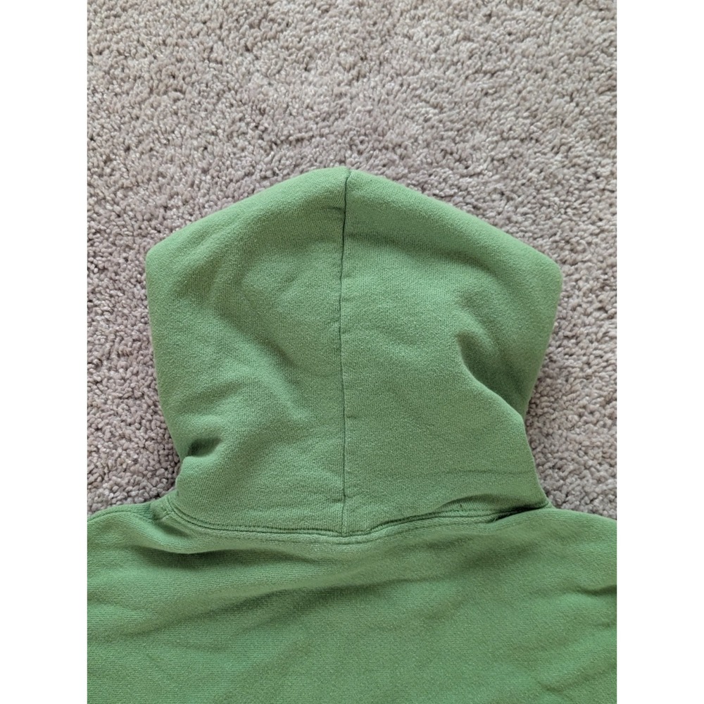 Champion Reverse Weave Hoodie Mens Medium Green Pullover Y2K - Picture 4 of 9